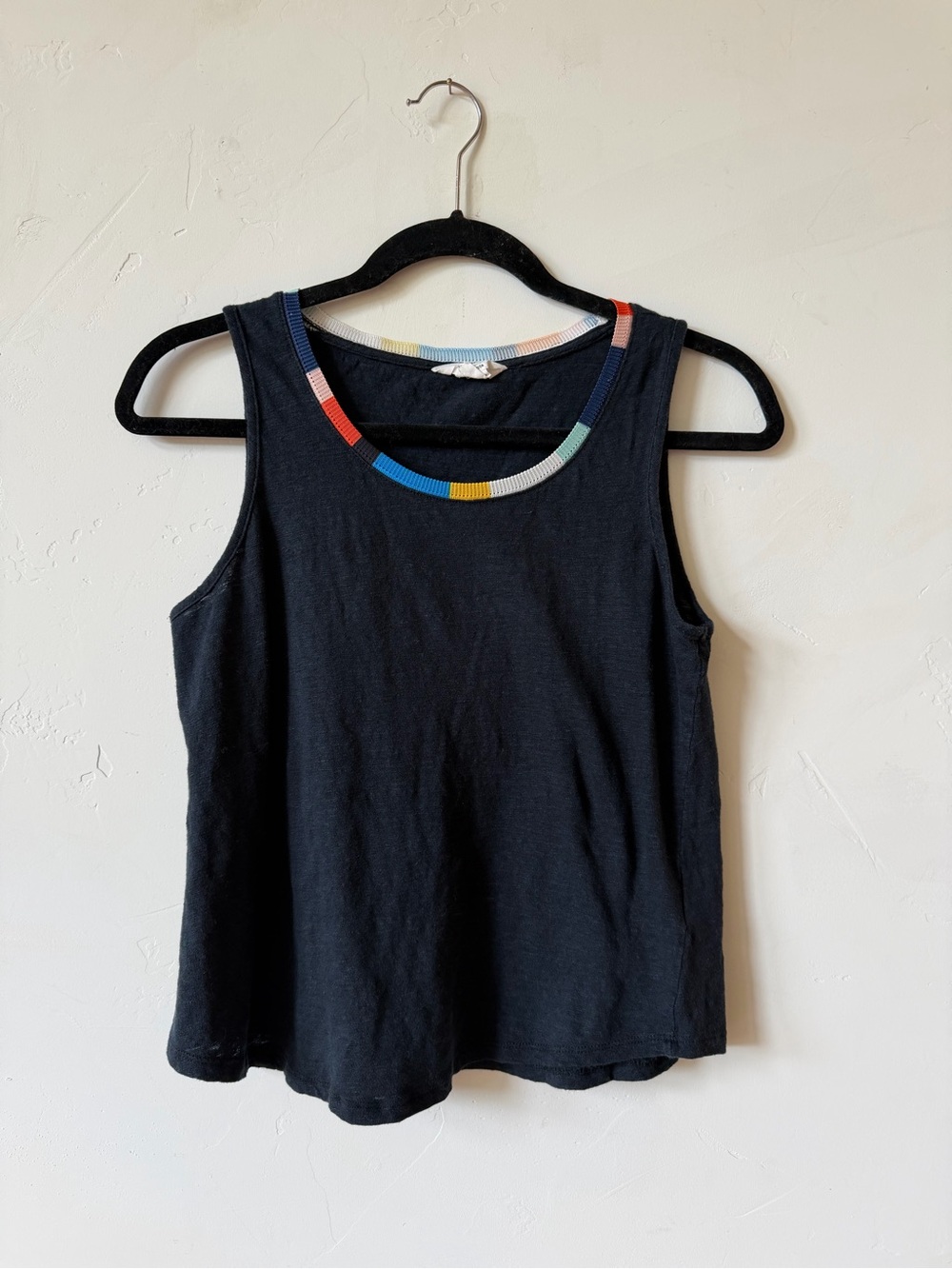 100% linen Splendid Tank Top with Multicolor Trim